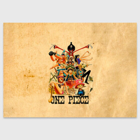 Поздравительная открытка с принтом One Piece пираты Соломенной Шляпы в Новосибирске, 100% бумага | плотность бумаги 280 г/м2, матовая, на обратной стороне линовка и место для марки
 | anime | manga | monkey d. luffy | one piece | аниме | большой куш | ван пис | вон пис | гол д. роджер | кайдо | король пиратов | луфи | луффи | манга | манки д. луффи | нами | нико робин | пират | портгас д. эйс | ророноа зоро