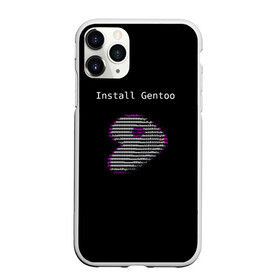 Чехол для iPhone 11 Pro матовый с принтом Install Gentoo в Новосибирске, Силикон |  | Тематика изображения на принте: distro | gentoo | linux | programmer | генту | дистибутив | линух | программистам