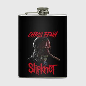 Фляга с принтом CHRIS FENH | SLIPKNOT | СЛИПКНОТ (Z) в Новосибирске, металлический корпус | емкость 0,22 л, размер 125 х 94 мм. Виниловая наклейка запечатывается полностью | chris fenh | rock | slipknot | крис фенх | петля | рок | скользящий узел | слипкнот | тяжелый рок | удавка