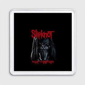 Магнит 55*55 с принтом MICK THOMPSON | SLIPKNOT | СЛИПКНОТ (Z) в Новосибирске, Пластик | Размер: 65*65 мм; Размер печати: 55*55 мм | mick thompson | rock | slipknot | кейси джонс | мик томпсон | петля | рок | скользящий узел | слипкнот | тяжелый рок | удавка