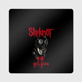 Магнит виниловый Квадрат с принтом SID WILSON | SLIPKNOT | СЛИПКНОТ (Z) в Новосибирске, полимерный материал с магнитным слоем | размер 9*9 см, закругленные углы | rock | sid wilson | slipknot | петля | рок | сид вилсон | скользящий узел | слипкнот | тяжелый рок | удавка