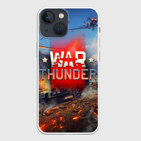 Чехол для iPhone 13 mini с принтом WAR THUNDER   ВАР ТАНДЕР в Новосибирске,  |  | Тематика изображения на принте: game | war thunder | warthunder | world of tanks | wot | вар тандер | война | вот | игры | корабли | мир танков. | онлайн игра | самолеты | танки