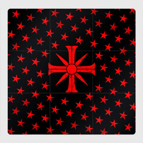 Магнитный плакат 3Х3 с принтом FAR CRY 5 SINNER СЕКТА в Новосибирске, Полимерный материал с магнитным слоем | 9 деталей размером 9*9 см | far cry | sinner | ubisoft | врата эдема | грешник | иосиф сид | монтана | секта | сектанты | символ | фар край | юбисофт