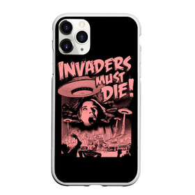 Чехол для iPhone 11 Pro матовый с принтом Invaders must die в Новосибирске, Силикон |  | alternative | dj | electo | music | prodigy | альтернатива | музыка | продиджи | продижи | электроника