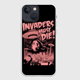 Чехол для iPhone 13 mini с принтом Invaders must die в Новосибирске,  |  | alternative | dj | electo | music | prodigy | альтернатива | музыка | продиджи | продижи | электроника