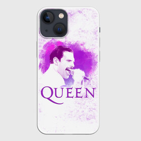 Чехол для iPhone 13 mini с принтом Freddie Mercury | Queen (Z) в Новосибирске,  |  | freddie mercury | music | queen | брайан мэй | глэм рок | джон дикон | квин | королева | музыка | поп рок | роджер тейлор | фредди меркьюри | хард рок