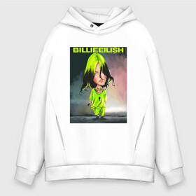 Мужское худи Oversize хлопок с принтом BILLIE EILISH | БИЛЛИ АЙЛИШ (Z) в Новосибирске, френч-терри — 70% хлопок, 30% полиэстер. Мягкий теплый начес внутри —100% хлопок | боковые карманы, эластичные манжеты и нижняя кромка, капюшон на магнитной кнопке | Тематика изображения на принте: be | billie | billie eilish | blohsh | ghoul | айлиш | билли | билли айлиш | бэрд | пайрат | пайрат бэрд