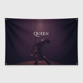 Флаг-баннер с принтом Freddie Mercury | Queen (Z) в Новосибирске, 100% полиэстер | размер 67 х 109 см, плотность ткани — 95 г/м2; по краям флага есть четыре люверса для крепления | freddie mercury | music | queen | брайан мэй | глэм рок | джон дикон | квин | королева | музыка | поп рок | роджер тейлор | фредди | фредди меркьюри | фреди | хард рок