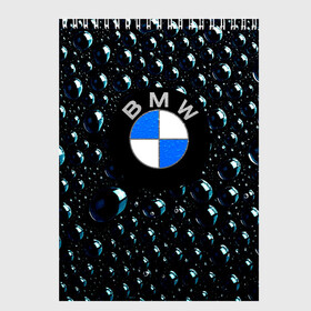 Скетчбук с принтом BMW Collection Storm в Новосибирске, 100% бумага
 | 48 листов, плотность листов — 100 г/м2, плотность картонной обложки — 250 г/м2. Листы скреплены сверху удобной пружинной спиралью | auto | bmw | car | motor | sport | sport car | авто | авто бренды | бмв | вода | дождь | капли | машина | спорт | спорт кар