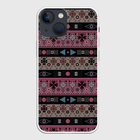 Чехол для iPhone 13 mini с принтом Этнический полосатый орнамент в Новосибирске,  |  | Тематика изображения на принте: абстрактный | африканский узор | геометрический узор | орнамент | полосы | текстура | шаблон