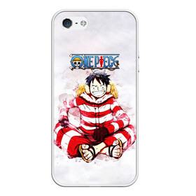 Чехол для iPhone 5/5S матовый с принтом One Piece. Большой куш Луффи в Новосибирске, Силикон | Область печати: задняя сторона чехла, без боковых панелей | Тематика изображения на принте: anime | manga | monkey d. luffy | one piece | аниме | большой куш | ван пис | вон пис | гол д. роджер | кайдо | король пиратов | луфи | луффи | манга | манки д. луффи | нами | нико робин | пират | портгас д. эйс | ророноа зоро