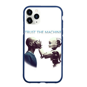 Чехол для iPhone 11 Pro Max матовый с принтом Доверься Машине... в Новосибирске, Силикон |  | доверие | киборг | робот | фантастика | человек