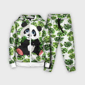 Детский костюм 3D с принтом Милая Панда (Летняя) в Новосибирске,  |  | animals | beast | eyes | flower | panda | глаза | животные | звери | летние | лето | милые | панда | паттерн | растения | цветы | эвкалипт