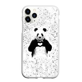 Чехол для iPhone 11 Pro Max матовый с принтом Панда Любовь Сердце Брызги в Новосибирске, Силикон |  | animals | beast | panda | брызги | глаза | животные | звери | краски | любовь | милые | панда | пятна | растения | сердце | серый | точки | цветы | чб | эвкалипт