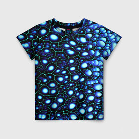 Детская футболка 3D с принтом Абстракция-макрокраска в Новосибирске, 100% гипоаллергенный полиэфир | прямой крой, круглый вырез горловины, длина до линии бедер, чуть спущенное плечо, ткань немного тянется | абстрактный фон | акварель | взрыв | волна | гладкая | движение | декоративный | дизайн | красота | кривая | мечта | микс | многоцветный | модный | обучение творчеству | палитра | пигмент | рисование