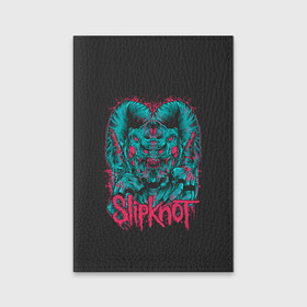 Обложка для паспорта матовая кожа с принтом Slipknot Monster в Новосибирске, натуральная матовая кожа | размер 19,3 х 13,7 см; прозрачные пластиковые крепления | Тематика изображения на принте: alternative | metall | music | rock | slipknot | slipnot | альтернатива | металл | музыка | рок | слипкнот | слипнот