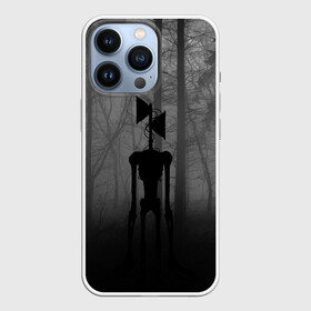 Чехол для iPhone 13 Pro с принтом Сиреноголовый Siren Head Игра в Новосибирске,  |  | forest | games | monster | night | siren head | детям | игры | лес | монстр | надпись | ночь | сирена | сиреноголовый | солнце | страшилка | текст | темно | туман | ужастик | хоррор