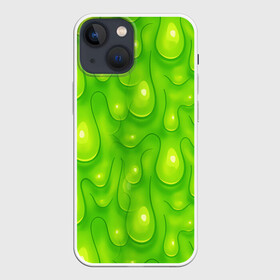 Чехол для iPhone 13 mini с принтом СЛИЗЬ   SLIME   ТЕКСТУРА в Новосибирске,  |  | pattern | slime | желе | жидкость | зеленый | мерзко. | слизь | сопли | текстура | узор