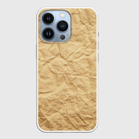 Чехол для iPhone 13 Pro с принтом БУМАЖНАЯ ТЕКСТУРА в Новосибирске,  |  | Тематика изображения на принте: grey | papper | texture | бумага | картон | лист | мятая | паттерн | сгибы | серый | текстура | упаковка