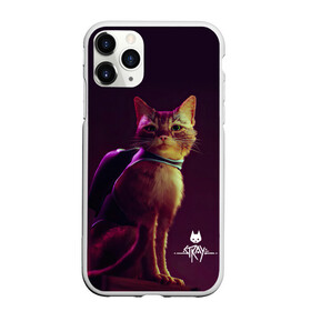 Чехол для iPhone 11 Pro матовый с принтом Stray Game 2021 в Новосибирске, Силикон |  | Тематика изображения на принте: 2021 | cat | cyberpunk | game | stray | бродилка | бродить | бродячий | киберпанк | кот | стрей | стрэй