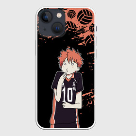 Чехол для iPhone 13 mini с принтом ХИНАТА | HINATA в Новосибирске,  |  | black jackals | fly | fly high | haikyuu | hinata | msby | аниме | волейбол | карасуно | некома | хайкью карасуно | хината