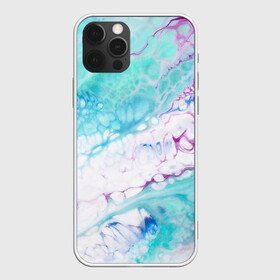 Чехол для iPhone 12 Pro Max с принтом Цветная морская пена в Новосибирске, Силикон |  | абстракция | волна | море | мрамор | пена | пузыри