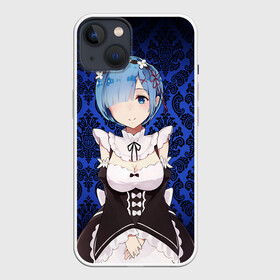 Чехол для iPhone 13 с принтом RemRam в Новосибирске,  |  | anime | ram | re | re zero | rem | аниме | жизнь с нуля | рам | ре зеро | рем