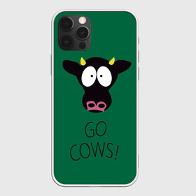 Чехол для iPhone 12 Pro Max с принтом Go Cows в Новосибирске, Силикон |  | cow | south park | sport | коровы | мульт | мультфильм | спорт | южный парк