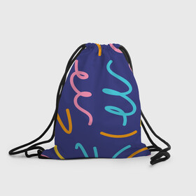 Рюкзак-мешок 3D с принтом Одноцветная ячейка в Новосибирске, 100% полиэстер | плотность ткани — 200 г/м2, размер — 35 х 45 см; лямки — толстые шнурки, застежка на шнуровке, без карманов и подкладки | крем | радостный праздник | спагетти | хлопок | цветная бумага