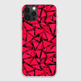 Чехол для iPhone 12 Pro Max с принтом Красно-черный полигональный в Новосибирске, Силикон |  | Тематика изображения на принте: абстрактный | алый | геометрический | детский | красный | молодежный | современный | текстура | треугольники | узор