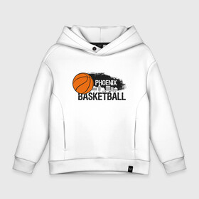 Детское худи Oversize хлопок с принтом Basketball Phoenix в Новосибирске, френч-терри — 70% хлопок, 30% полиэстер. Мягкий теплый начес внутри —100% хлопок | боковые карманы, эластичные манжеты и нижняя кромка, капюшон на магнитной кнопке | Тематика изображения на принте: basketball | mvp | nba | phoenix | sport | streetball | suns | аризона | баскетбол | игра | крис пол | мяч | нба | санс | спорт | стритбол | тренер | финикс | чемпион