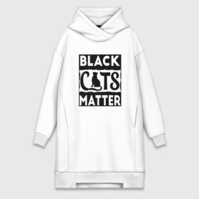 Платье-худи хлопок с принтом Black Cats Matter в Новосибирске,  |  | animal | cat | cute | kitty | meow | друг | животные | киска | кися | китти | кот | котенок | котик | котэ | кошечка | кошка | мур | мяу | питомец