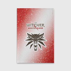 Обложка для паспорта матовая кожа с принтом The Witcher Monster Slayer - Noise в Новосибирске, натуральная матовая кожа | размер 19,3 х 13,7 см; прозрачные пластиковые крепления | game | games | hunt | logo | monster | slayer | the | wild | witcher | ведьмак | дикая | игра | игры | лого | охота | охотник на монстров | шум