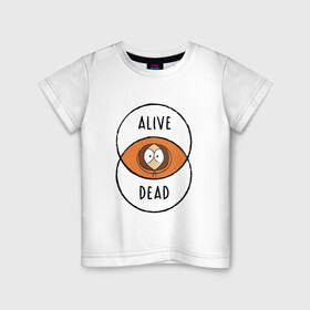 Детская футболка хлопок с принтом Между жизнью и смертью в Новосибирске, 100% хлопок | круглый вырез горловины, полуприлегающий силуэт, длина до линии бедер | kenny | south park | кени | кенни | маккормик | мульт | мультфильм | южный парк