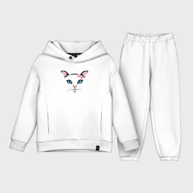 Детский костюм хлопок Oversize с принтом Милая кошечка в Новосибирске,  |  | animal | cat | cute | kitty | meow | друг | животные | киска | кися | китти | кот | котенок | котик | котэ | кошечка | кошка | мур | мяу | питомец