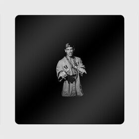Магнит виниловый Квадрат с принтом John Cena в Новосибирске, полимерный материал с магнитным слоем | размер 9*9 см, закругленные углы | Тематика изображения на принте: wrestling | you cant see me | буквы | джон сина | знаменитость | кепка | человек