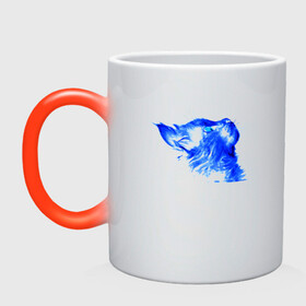 Кружка хамелеон с принтом Blue Cat в Новосибирске, керамика | меняет цвет при нагревании, емкость 330 мл | animal | cat | cute | kitty | meow | друг | животные | киска | кися | китти | кот | котенок | котик | котэ | кошечка | кошка | мур | мяу | питомец