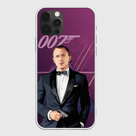 Чехол для iPhone 12 Pro с принтом агент 007 Джеймс Бонд в Новосибирске, силикон | область печати: задняя сторона чехла, без боковых панелей | 007 | bond | james bond | no time to die | бонд | джеймс бонд | кино | не время умирать
