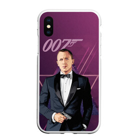 Чехол для iPhone XS Max матовый с принтом агент 007 Джеймс Бонд в Новосибирске, Силикон | Область печати: задняя сторона чехла, без боковых панелей | Тематика изображения на принте: 007 | bond | james bond | no time to die | бонд | джеймс бонд | кино | не время умирать