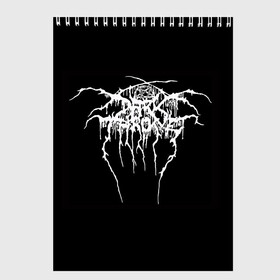 Скетчбук с принтом Darkthrone в Новосибирске, 100% бумага
 | 48 листов, плотность листов — 100 г/м2, плотность картонной обложки — 250 г/м2. Листы скреплены сверху удобной пружинной спиралью | darkthrone | metal | rock | блэк метал | дарктрон | метал | рок | темный трон