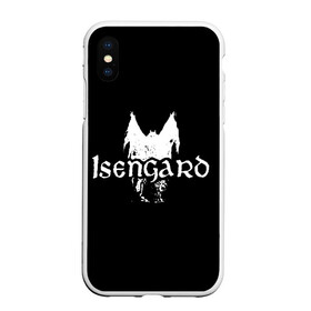 Чехол для iPhone XS Max матовый с принтом Isengard в Новосибирске, Силикон | Область печати: задняя сторона чехла, без боковых панелей | isengard | metal | rock | блэк метал | исенгард | метал | рок