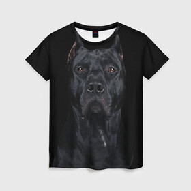 Женская футболка 3D с принтом Кане-корсо | собака в Новосибирске, 100% полиэфир ( синтетическое хлопкоподобное полотно) | прямой крой, круглый вырез горловины, длина до линии бедер | Тематика изображения на принте: dog | домашние животные | кане корсо | питбуль | собака | собаки