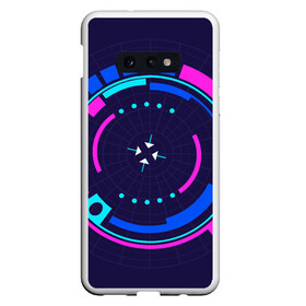 Чехол для Samsung S10E с принтом Розовый Синий Киберпанк в Новосибирске, Силикон | Область печати: задняя сторона чехла, без боковых панелей | жанр | научный | фантастика | фантастический | цифровые технологии
