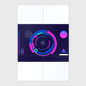 Магнитный плакат 2Х3 с принтом Розовый Синий Киберпанк в Новосибирске, Полимерный материал с магнитным слоем | 6 деталей размером 9*9 см | Тематика изображения на принте: жанр | научный | фантастика | фантастический | цифровые технологии