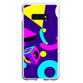 Чехол для Samsung S10E с принтом Геометрические фигуры в Новосибирске, Силикон | Область печати: задняя сторона чехла, без боковых панелей | геометрический | красочный | мода | разноцветные 90 е | стиль | структура | текстура | ткань | узор | фон | цвет