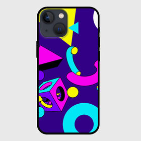 Чехол для iPhone 13 mini с принтом Геометрические фигуры в Новосибирске,  |  | геометрический | красочный | мода | разноцветные 90 е | стиль | структура | текстура | ткань | узор | фон | цвет