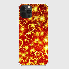 Чехол для iPhone 12 Pro Max с принтом Любовный взрыв в Новосибирске, Силикон |  | Тематика изображения на принте: любовь | салют | сердечки | сердца | сердце | фейверк