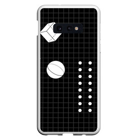 Чехол для Samsung S10E с принтом Черно-белые фигуры 3D в Новосибирске, Силикон | Область печати: задняя сторона чехла, без боковых панелей | геометрический | красочный | мода.3d | стиль | структура | текстура | ткань | узор | фон | цвет