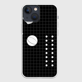 Чехол для iPhone 13 mini с принтом Черно белые фигуры 3D в Новосибирске,  |  | геометрический | красочный | мода.3d | стиль | структура | текстура | ткань | узор | фон | цвет
