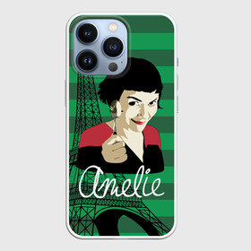 Чехол для iPhone 13 Pro с принтом Amelie в Новосибирске,  |  | amelie | eiffel tower | french comedy | holding a spoon | paris | the fabulous destiny of amelie poulain | амели | держит ложку | комедия | невероятная судьба амели пулен | париж | романтическая | французская | эйфелева башня